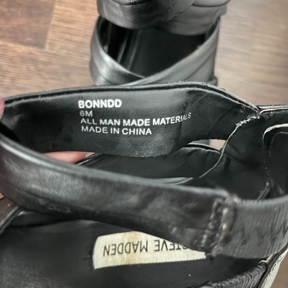 Steve Madden Strappy Wedge Sandals - Picture 6 of 6